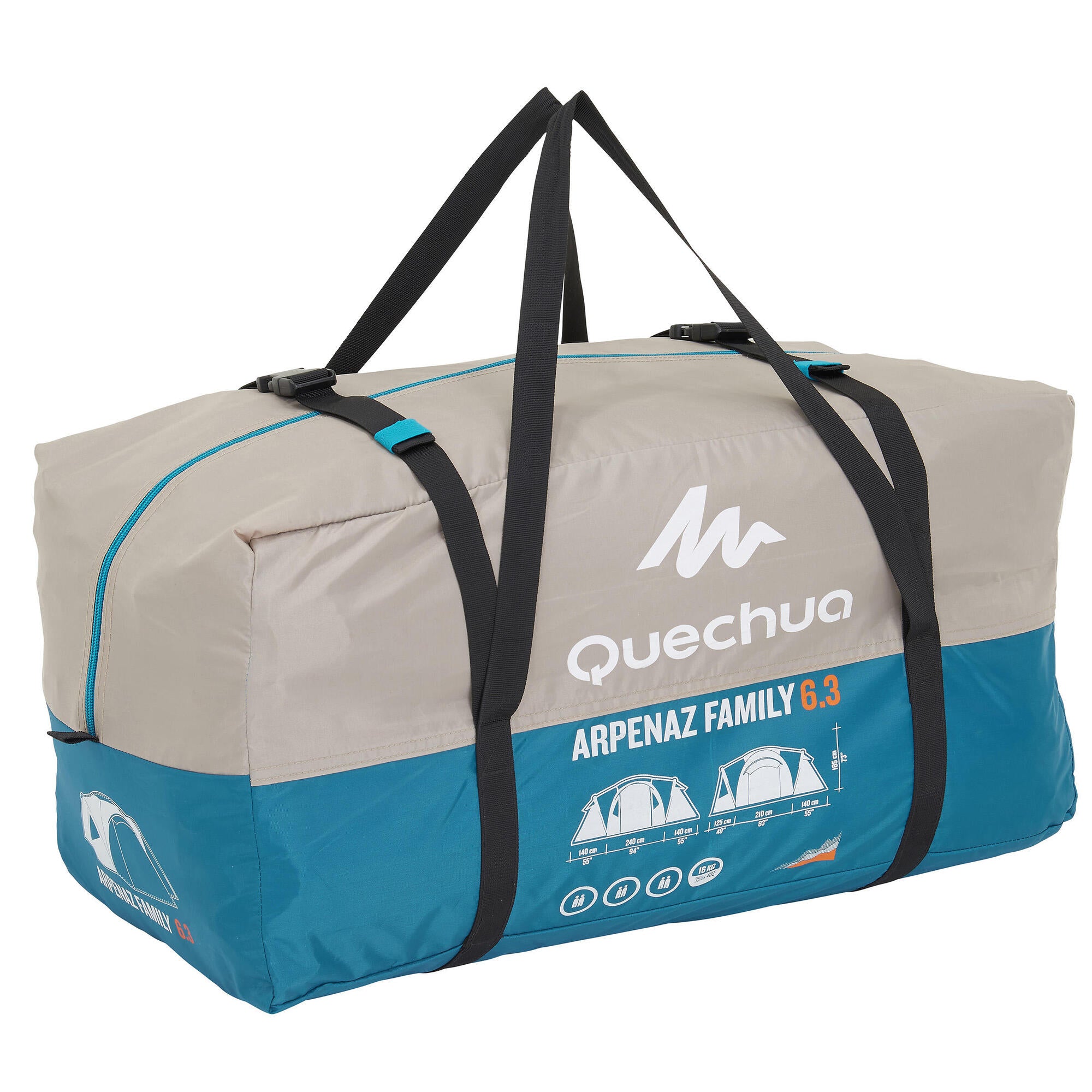 Quechua Arpenaz Family Camping Tent 6 Person 3 Room *Factory Seconds* - Image 6