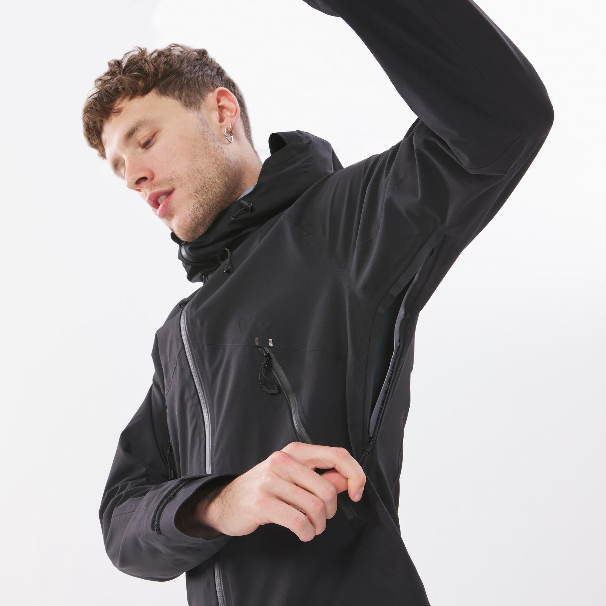 Quechua Men's MH500 Hiking Lightweight Waterproof Jacket - Image 24