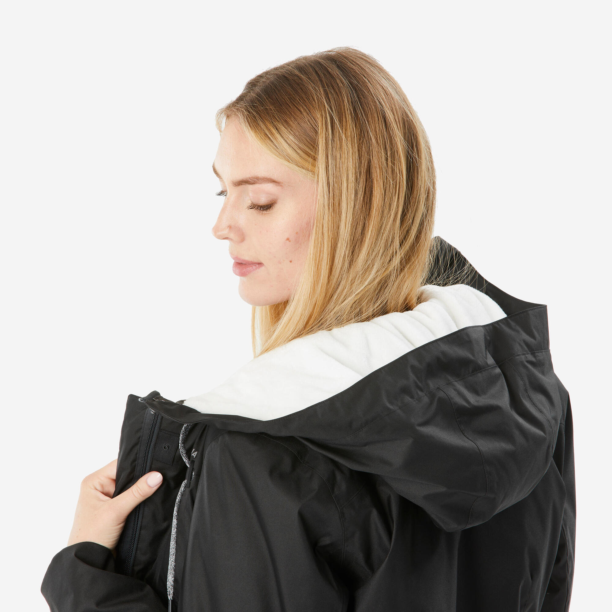 Quechua Women's hiking waterproof winter jacket - SH500 14??F - Image 5