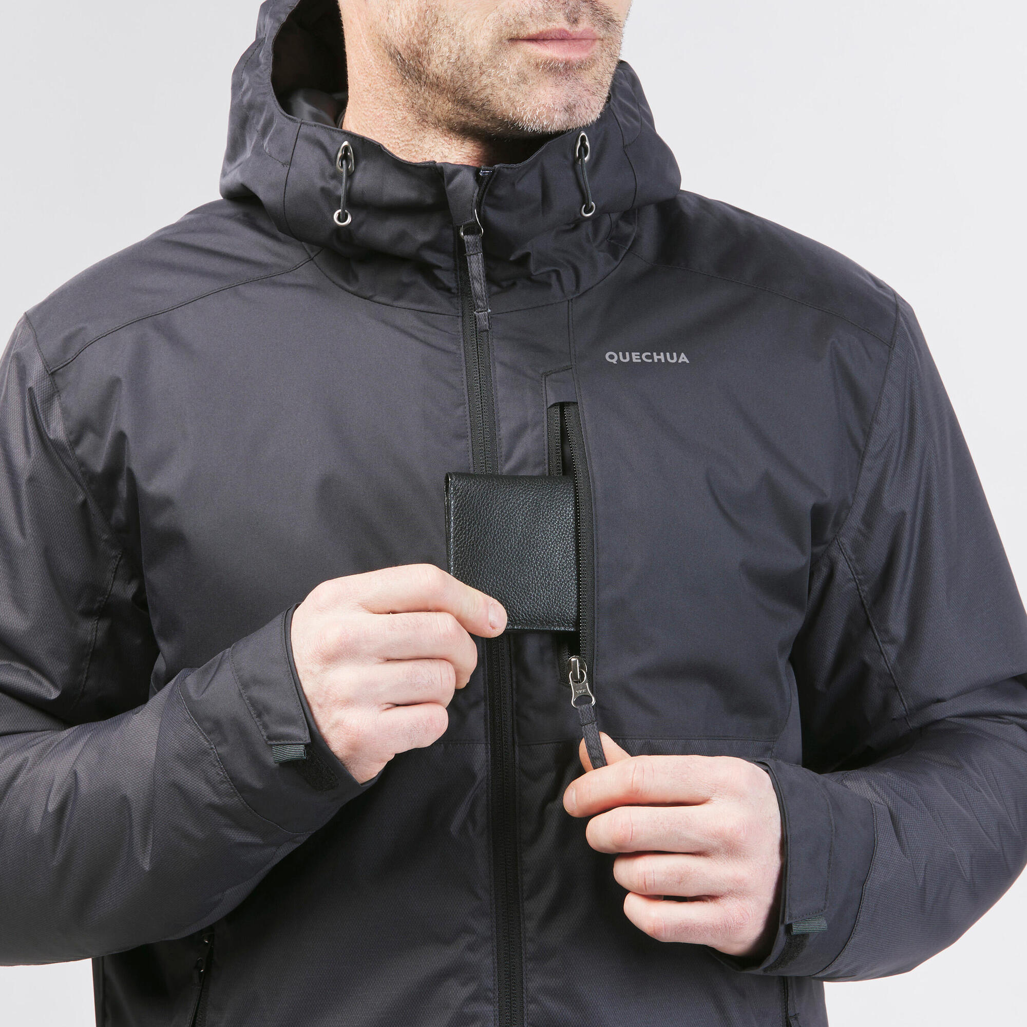 Quechua Men's hiking waterproof winter jacket - SH500 14°F - Image 7