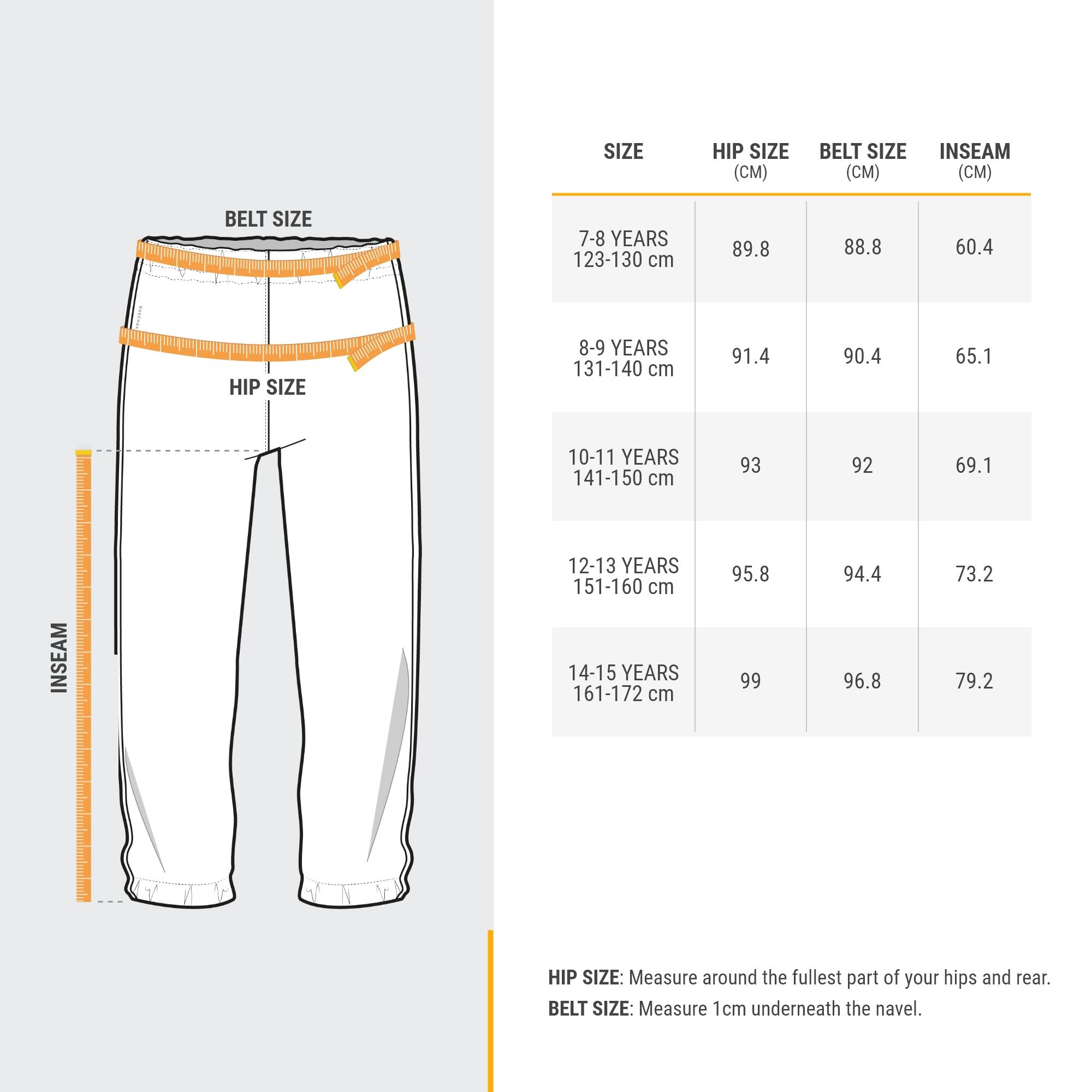 Quechua Kids' MH100 Waterproof Hiking Overpants ?C Ages 7?C15 - Image 6