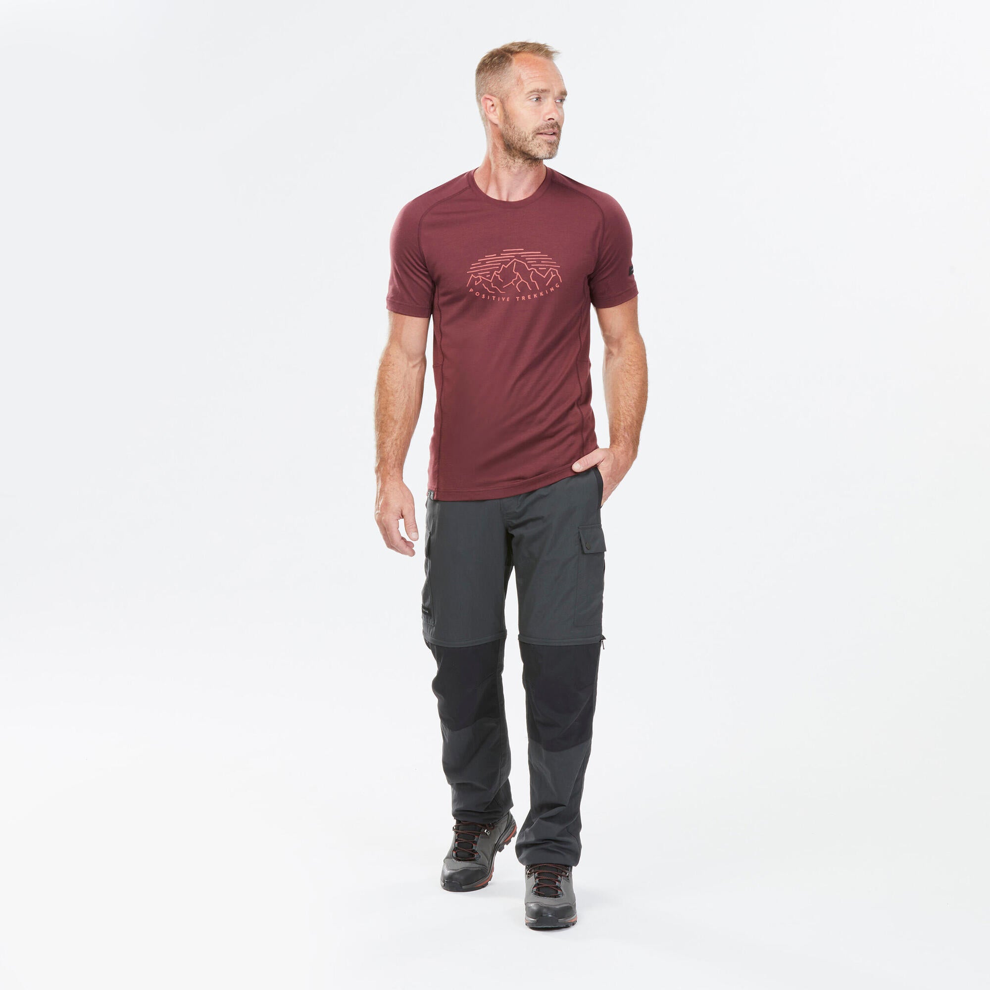 Forclaz Men's MT100 2-in-1 Zip-Off Hiking Pants - Image 2