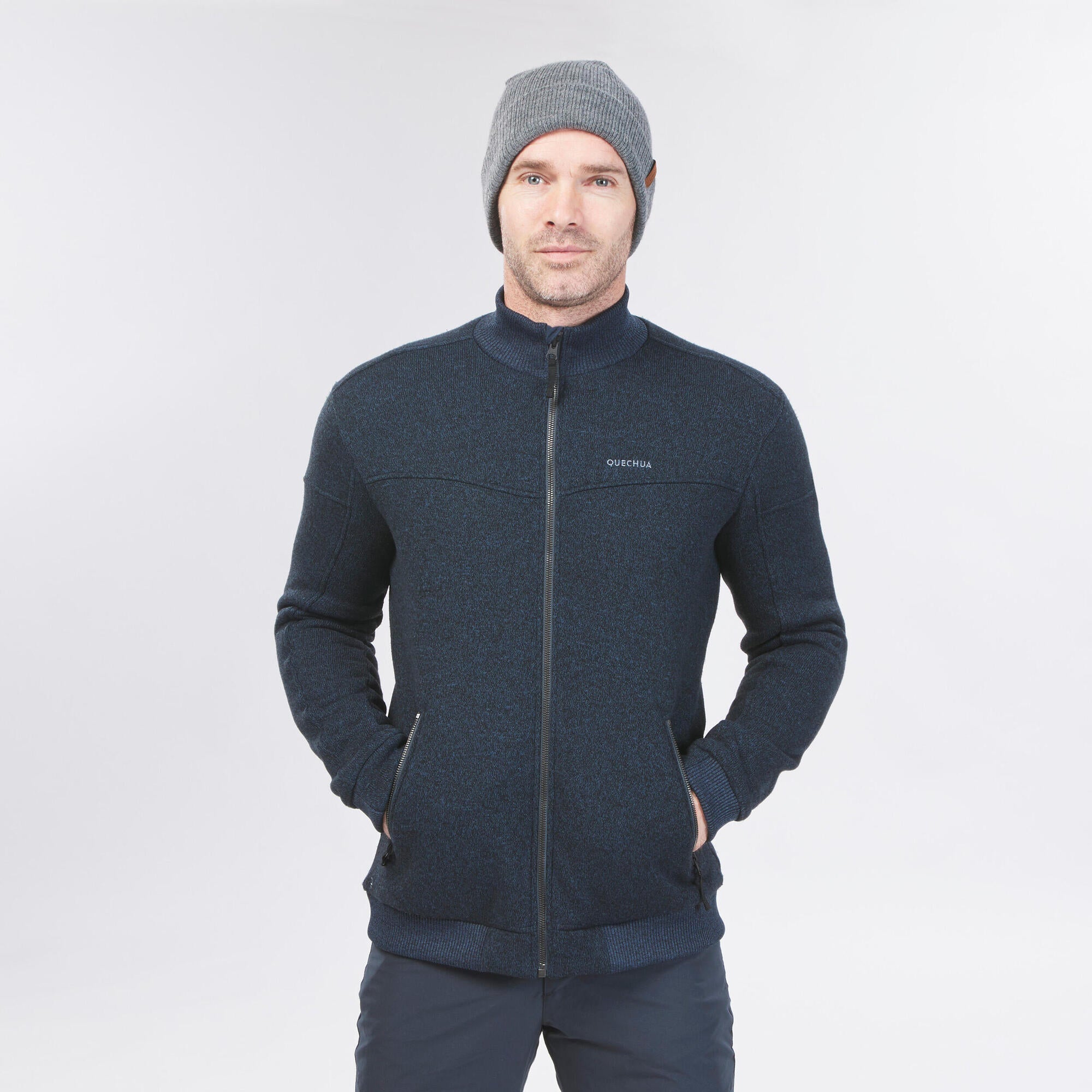 Quechua Men's SH100 Fleece Winter Jacket - Image 5