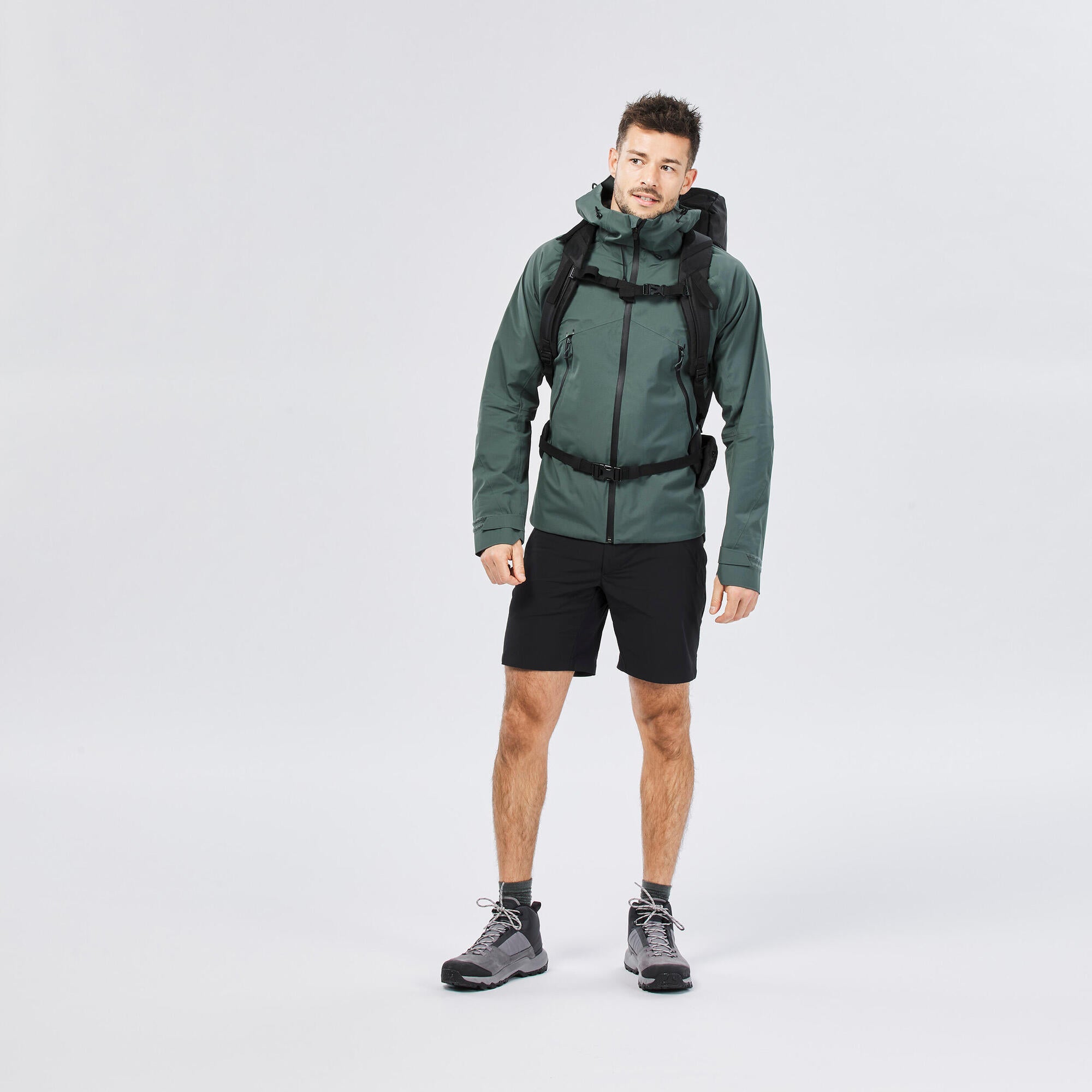 Quechua Men's MH500 Hiking Lightweight Waterproof Jacket - Image 2