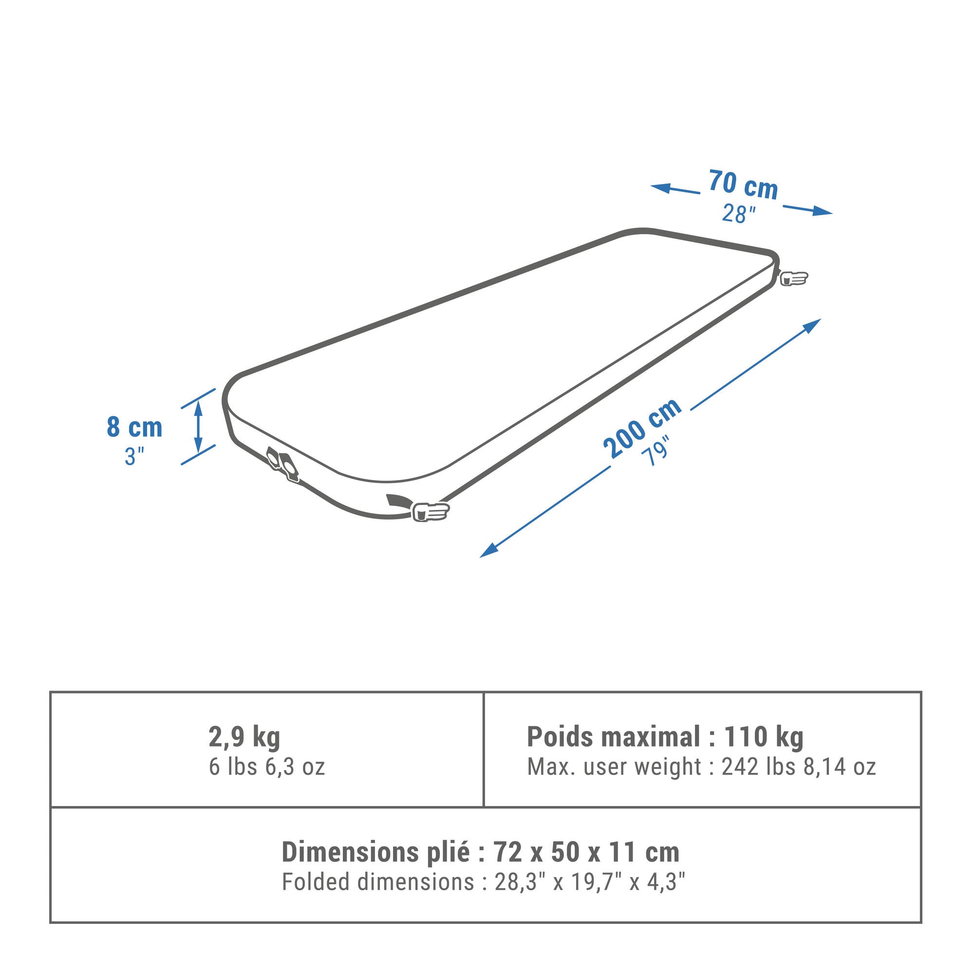 Quechua Ultimate Comfort Self-Inflating Mattress - Image 8