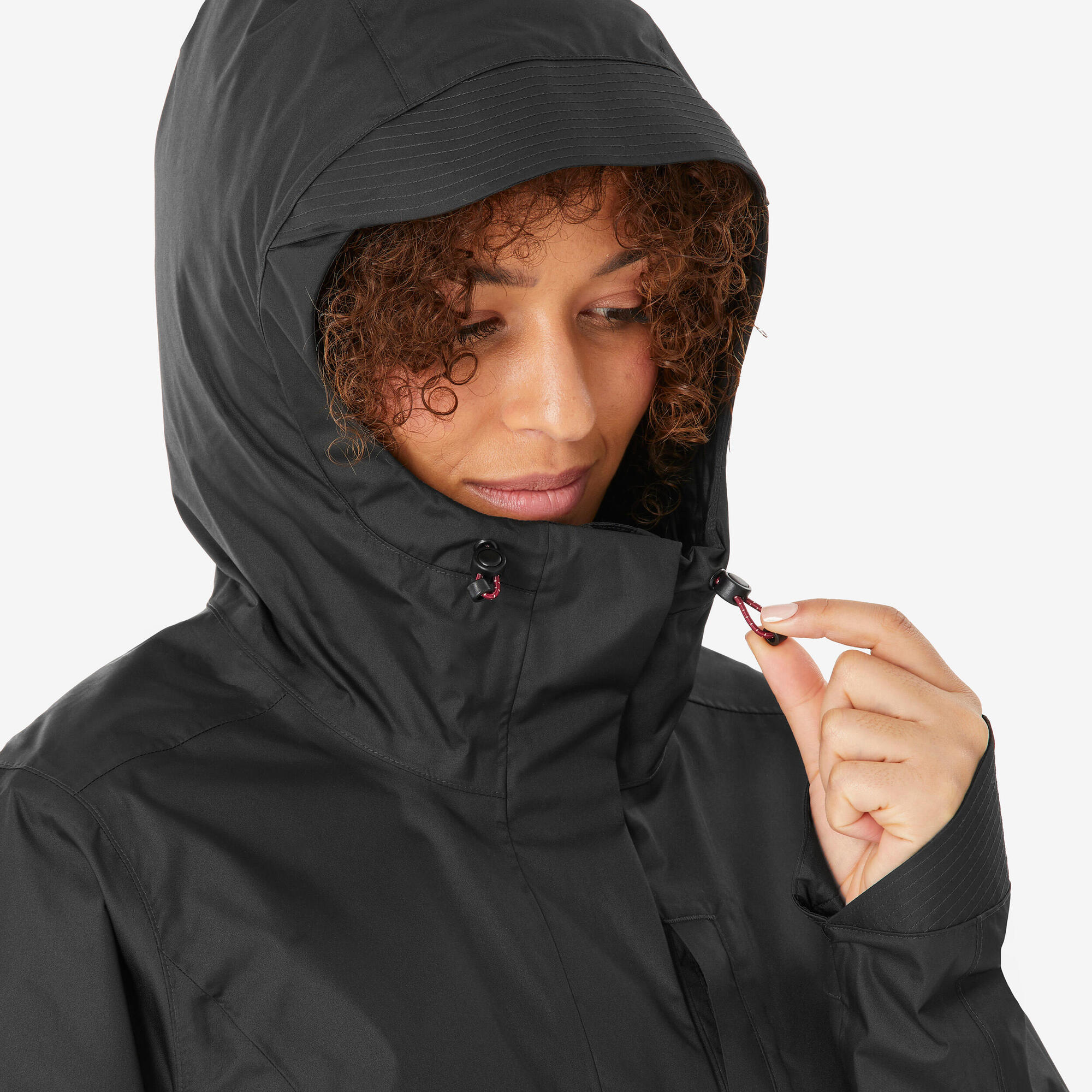 Quechua Women's NH500 Waterproof Hiking Rain Jacket - Image 10