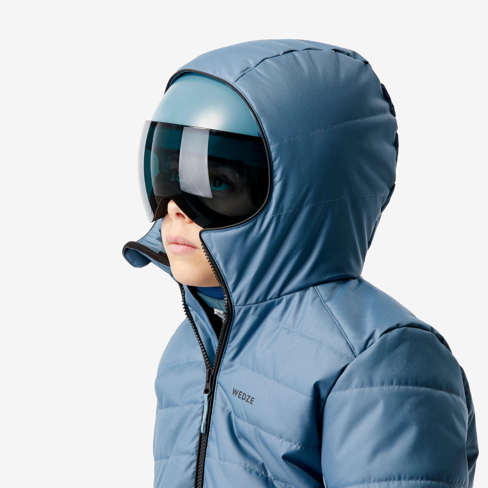 Wedze Kids' 100 Waterproof Puffer Ski Jacket - Image 8