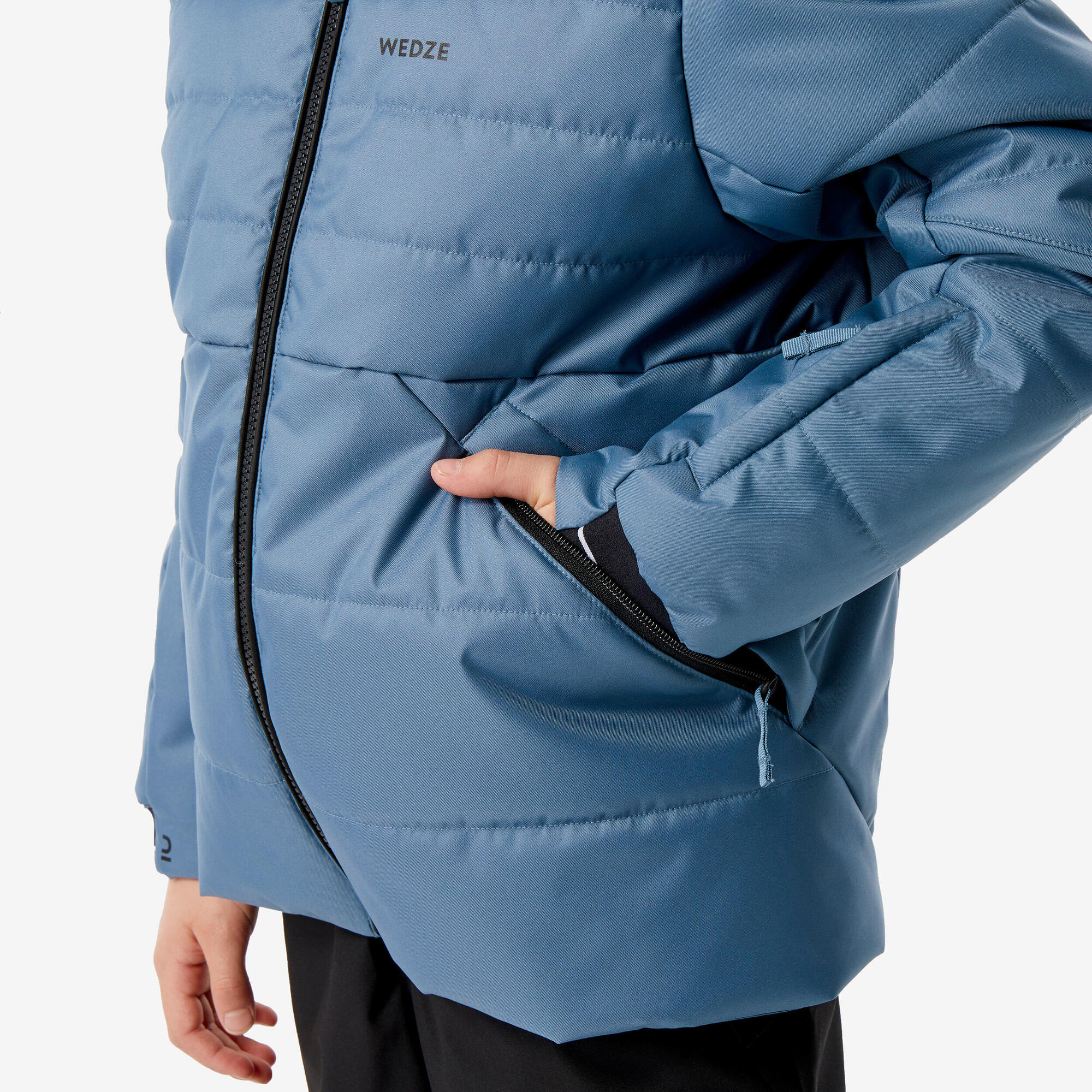 Wedze Kids' 100 Waterproof Puffer Ski Jacket - Image 6