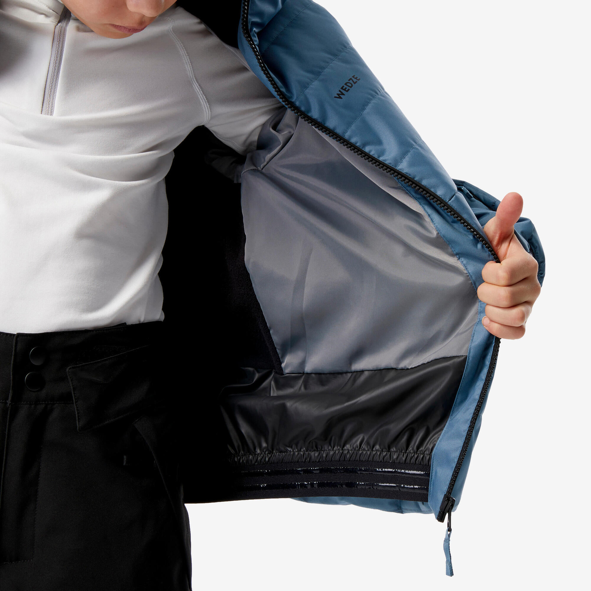 Wedze Kids' 100 Waterproof Puffer Ski Jacket - Image 5