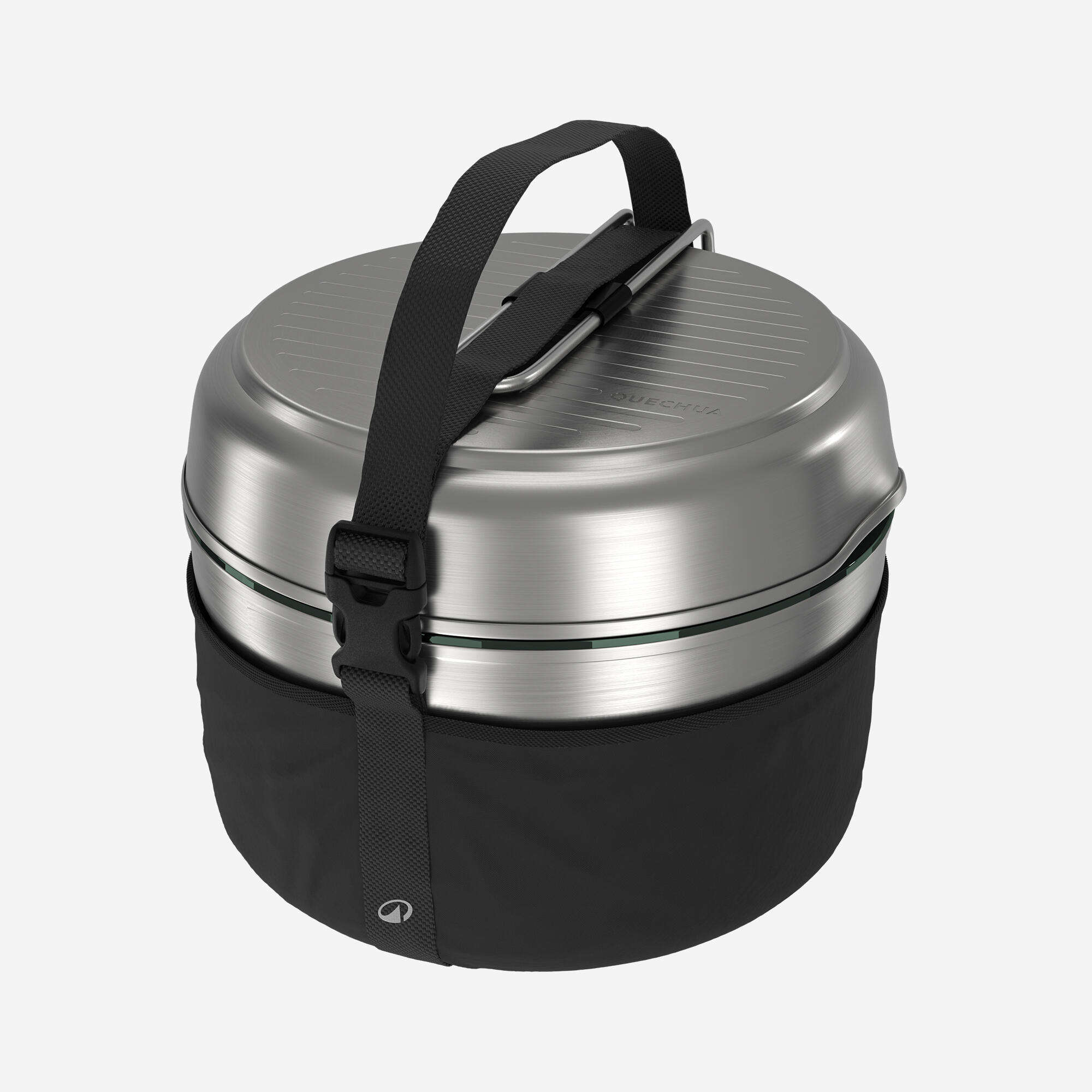 Quechua Stainless steel non-stick camping cookset 500 for 2 people - 15-piece - Image 10