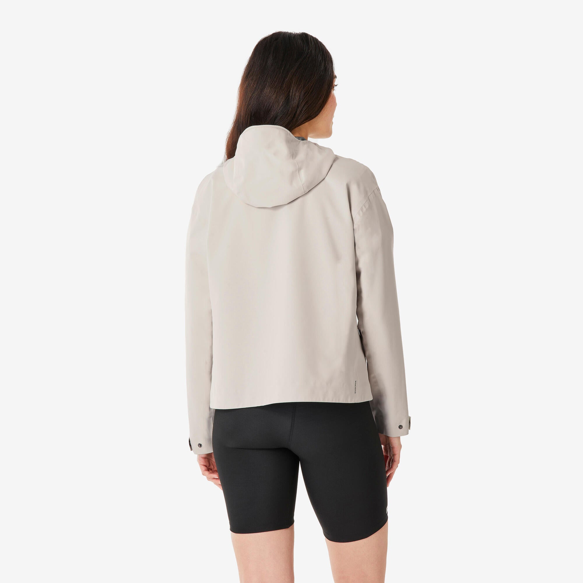 Quechua Women's MH100 Lightweight Waterproof Hiking Jacket - Image 4