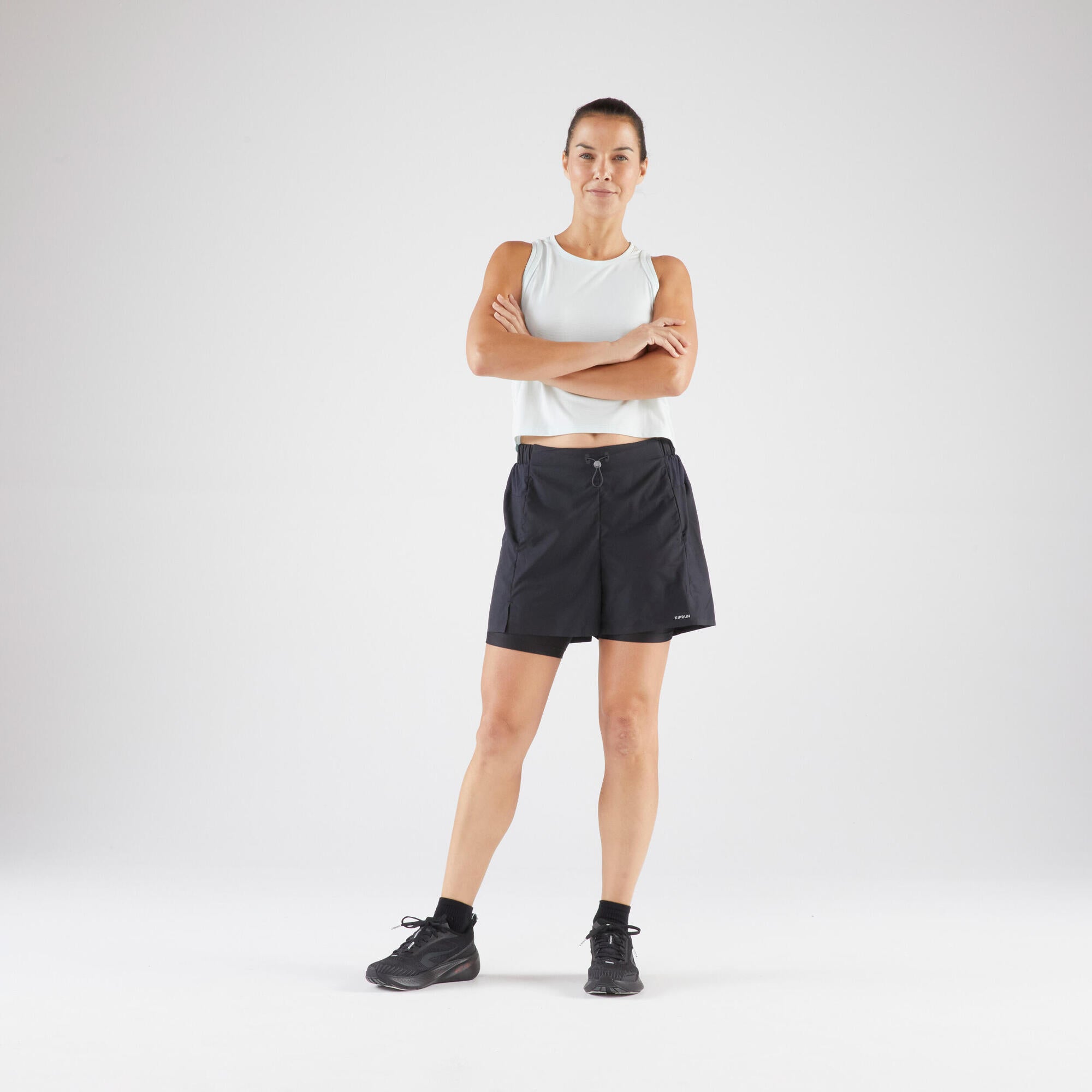Kiprun Women's Run 500 2-in-1 Compression Running Shorts - Image 8