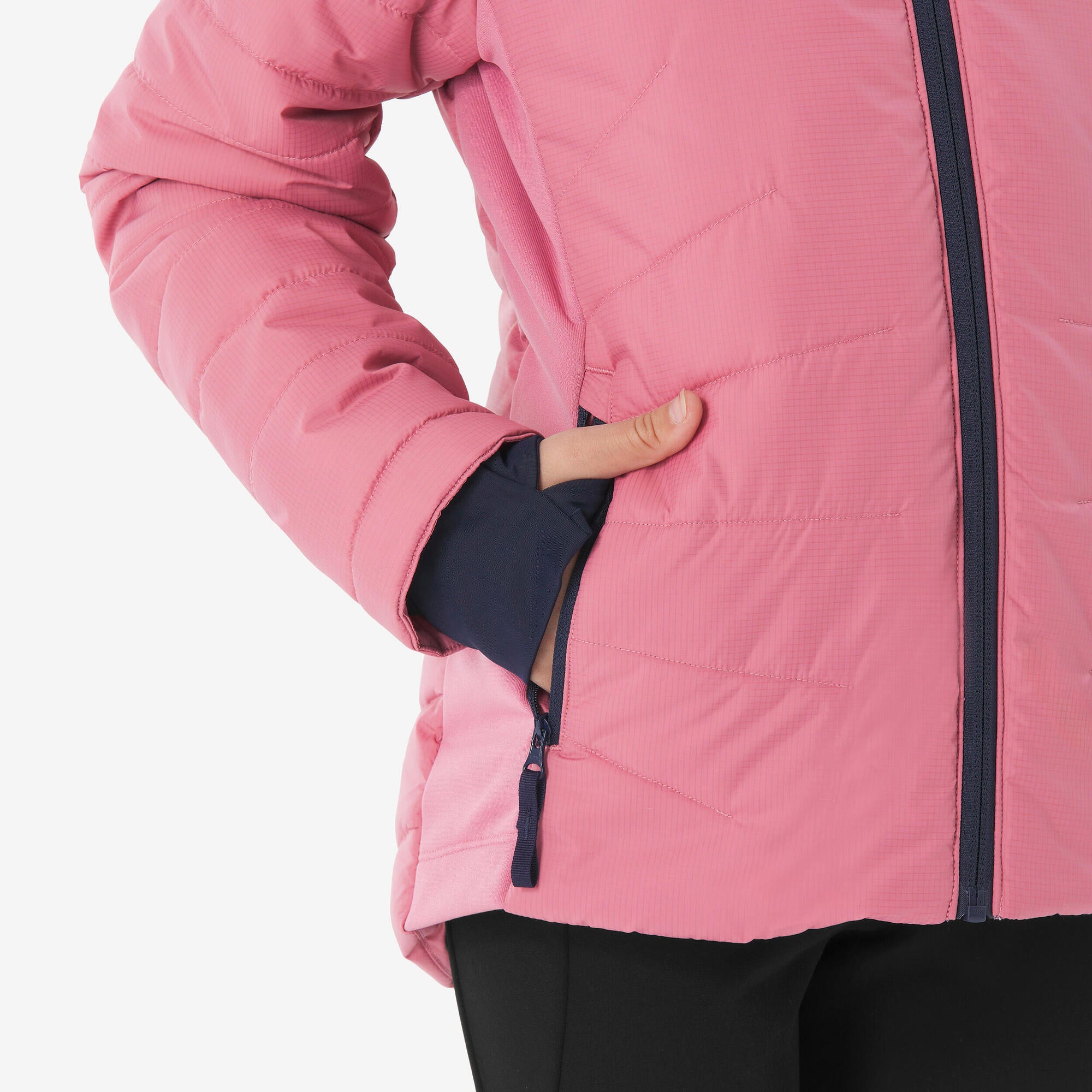 Quechua Kids' MH500 Hybrid Hiking Puffer Jacket - Image 5